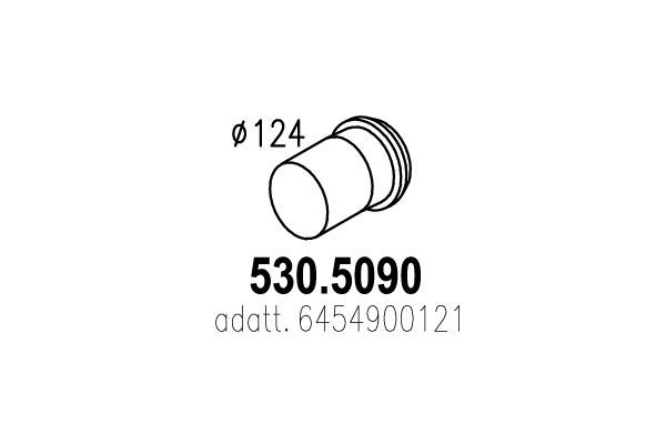 ASSO Труба выхлопного газа 530.5090