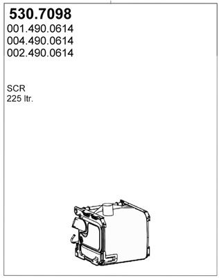 ASSO Nosēdumu-/Daļiņu filtrs, Izplūdes gāzu sistēma 530.7098