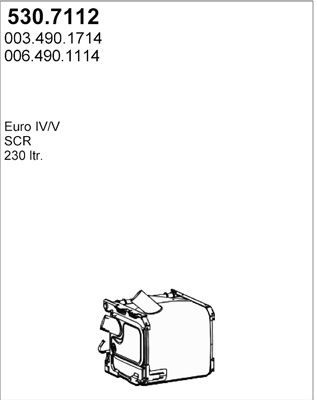 ASSO Nosēdumu-/Daļiņu filtrs, Izplūdes gāzu sistēma 530.7112