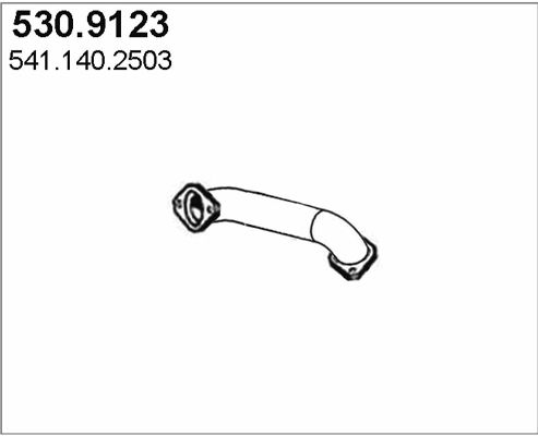ASSO Труба выхлопного газа 530.9123