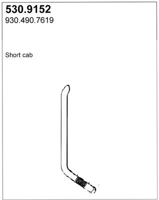 ASSO Труба выхлопного газа 530.9152