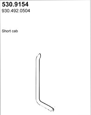 ASSO Труба выхлопного газа 530.9154