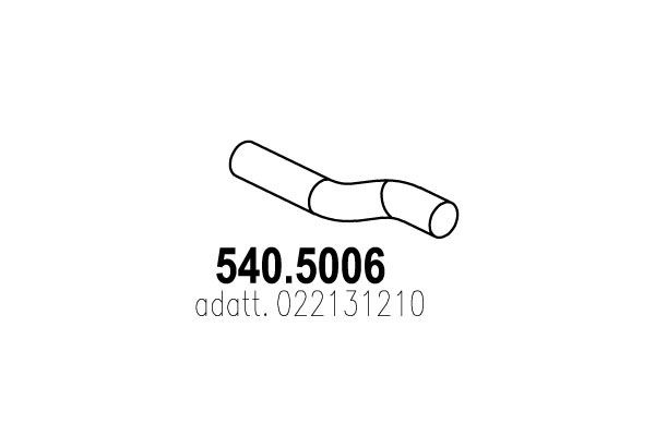ASSO Izplūdes caurule 540.5006