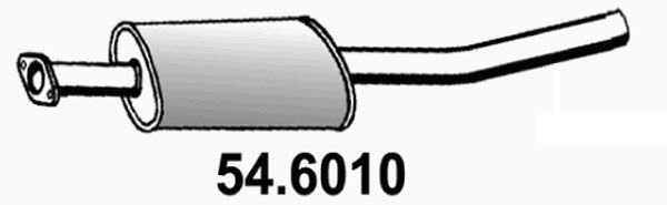 ASSO Vidējais izpl. gāzu trokšņa slāpētājs 54.6010