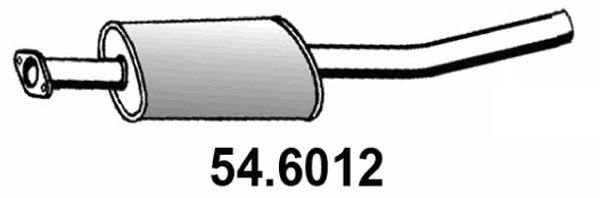 ASSO Vidējais izpl. gāzu trokšņa slāpētājs 54.6012