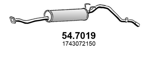 ASSO Izplūdes gāzu trokšņa slāpētājs (pēdējais) 54.7019