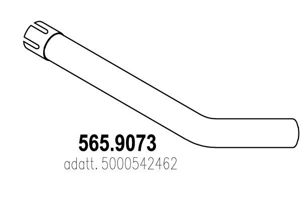 ASSO Труба выхлопного газа 565.9073