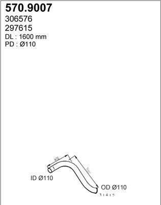 ASSO Izplūdes caurule 570.9007