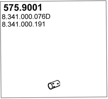 ASSO Izplūdes caurule 575.9001