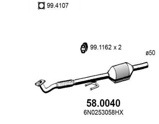 ASSO Katalizators 58.0040