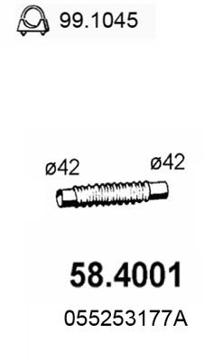 ASSO Izplūdes caurule 58.4001