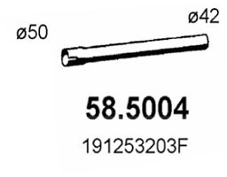 ASSO Труба выхлопного газа 58.5004