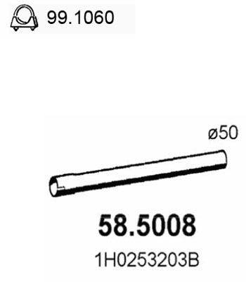 ASSO Izplūdes caurule 58.5008