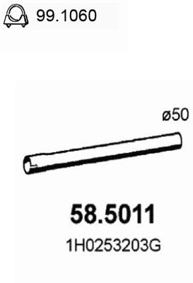 ASSO Izplūdes caurule 58.5011
