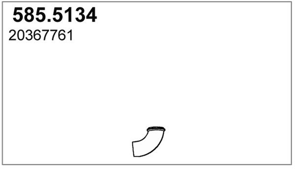 ASSO Труба выхлопного газа 585.5134