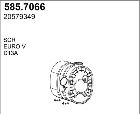 ASSO Nosēdumu-/Daļiņu filtrs, Izplūdes gāzu sistēma 585.7066