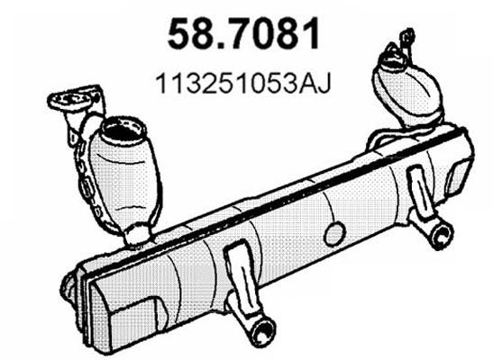 ASSO Izplūdes gāzu trokšņa slāpētājs (pēdējais) 58.7081