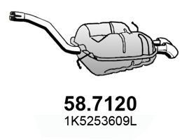 ASSO Izplūdes gāzu trokšņa slāpētājs (pēdējais) 58.7120