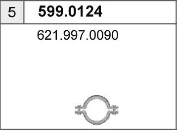 ASSO Montāžas komplekts, Trokšņa slāpētājs 599.0124