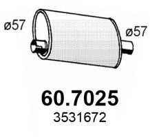 ASSO Izplūdes gāzu trokšņa slāpētājs (pēdējais) 60.7025