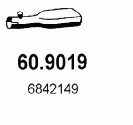 ASSO Труба выхлопного газа 60.9019