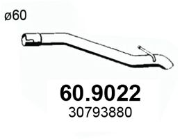 ASSO Труба выхлопного газа 60.9022