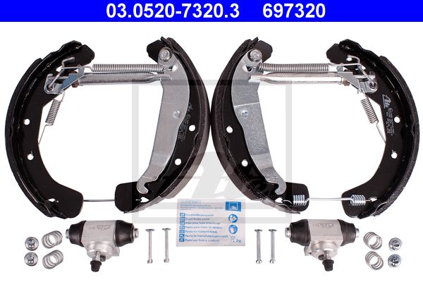 ATE Bremžu loku komplekts 03.0520-7320.3