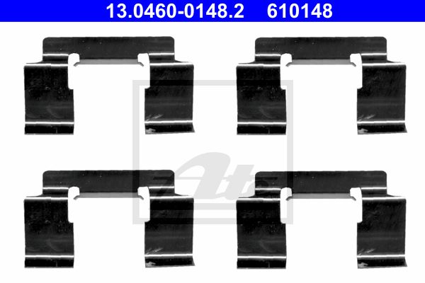 ATE Комплектующие, колодки дискового тормоза 13.0460-0148.2