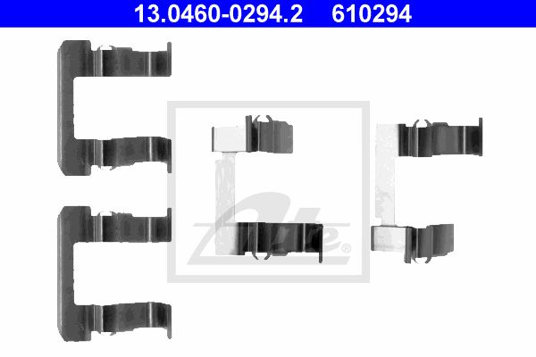 ATE Комплектующие, колодки дискового тормоза 13.0460-0294.2
