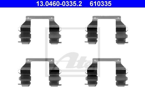 ATE Piederumu komplekts, Disku bremžu uzlikas 13.0460-0335.2