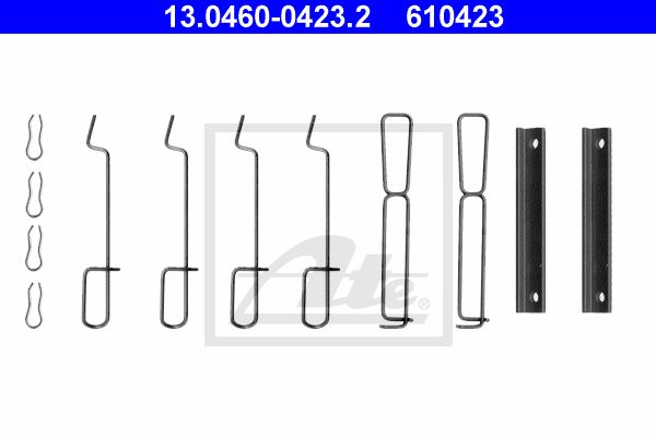 ATE Piederumu komplekts, Disku bremžu uzlikas 13.0460-0423.2