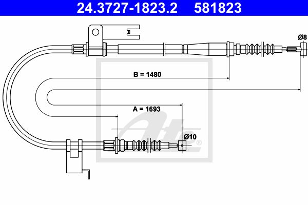 ATE Trose, Stāvbremžu sistēma 24.3727-1823.2