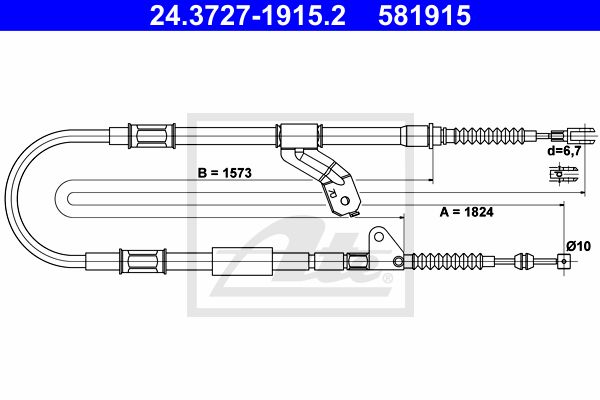 ATE Trose, Stāvbremžu sistēma 24.3727-1915.2