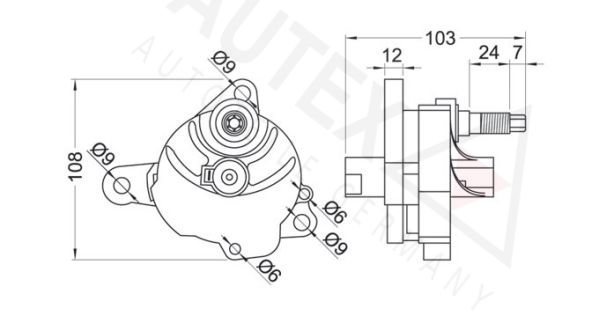 AUTEX Spriegotājsvira, Ķīļrievu siksna 601046