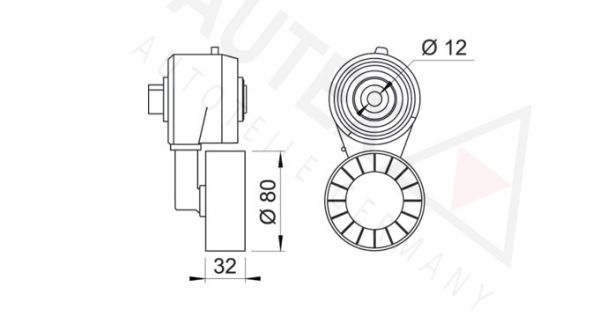 AUTEX Spriegotājsvira, Ķīļrievu siksna 601691