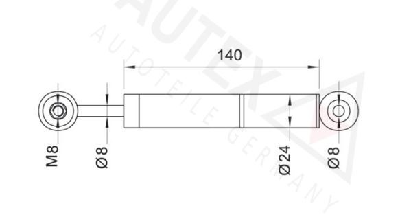 AUTEX Амортизатор, поликлиновой ремень 611021