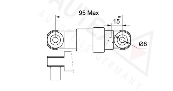 AUTEX Амортизатор, поликлиновой ремень 631486
