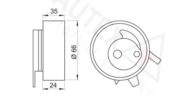 AUTEX Spriegotājrullītis, Gāzu sadales mehānisma piedziņ 641089