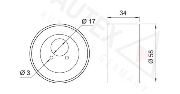 AUTEX Spriegotājrullītis, Gāzu sadales mehānisma piedziņ 641286