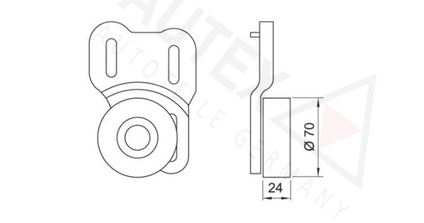 AUTEX Spriegotājrullītis, Ķīļrievu siksna 641294