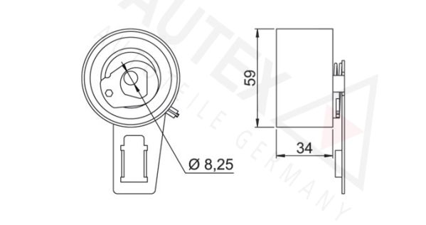 AUTEX Spriegotājrullītis, Gāzu sadales mehānisma piedziņ 641385