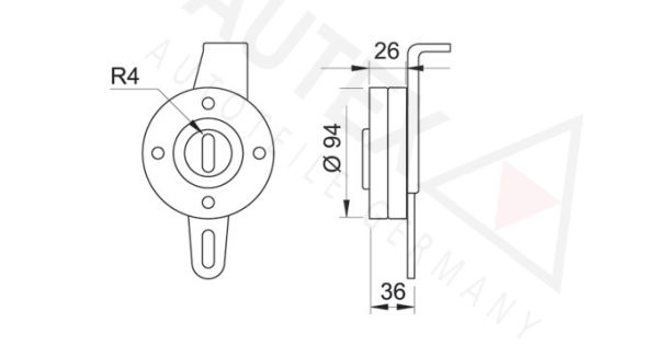 AUTEX Spriegotājrullītis, Ķīļrievu siksna 641425