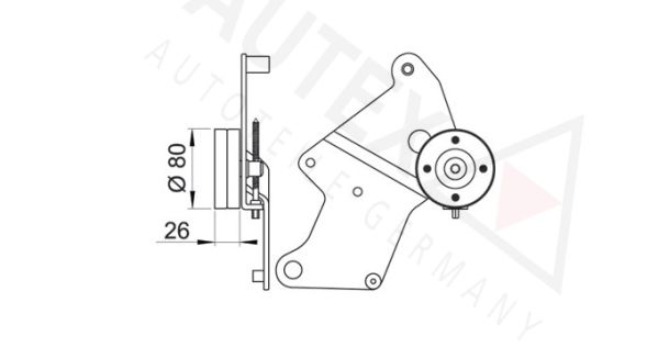 AUTEX Spriegotājrullītis, Ķīļrievu siksna 641539