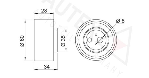 AUTEX Spriegotājrullītis, Gāzu sadales mehānisma piedziņ 641557