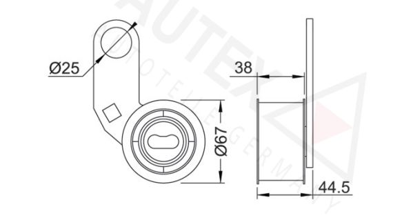 AUTEX Spriegotājrullītis, Gāzu sadales mehānisma piedziņ 641598