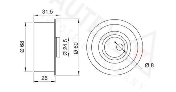 AUTEX Spriegotājrullītis, Gāzu sadales mehānisma piedziņ 641602