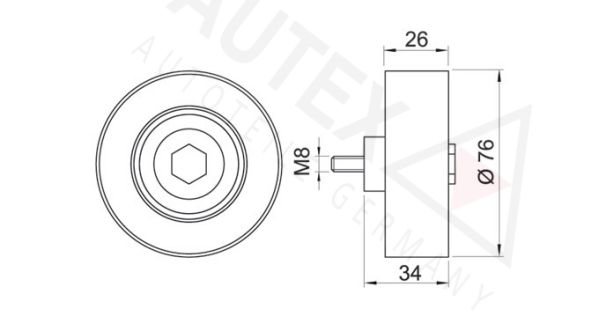 AUTEX Parazīt-/Vadrullītis, Ķīļrievu siksna 641782