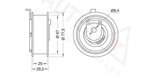 AUTEX Spriegotājrullītis, Gāzu sadales mehānisma piedziņ 642027