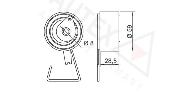 AUTEX Spriegotājrullītis, Gāzu sadales mehānisma piedziņ 642033