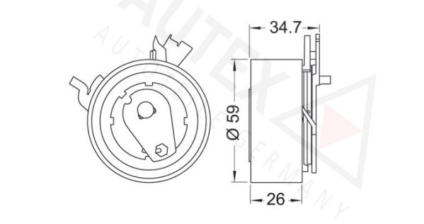 AUTEX Spriegotājrullītis, Gāzu sadales mehānisma piedziņ 642037